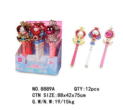 女孩声光音乐魔法棒（9PCS） - OBL983979