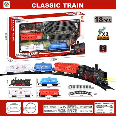 3节车厢古典轨道火车 - OBL984048