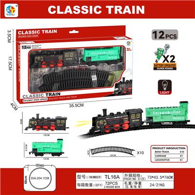 单节车厢古典轨道火车 - OBL984051