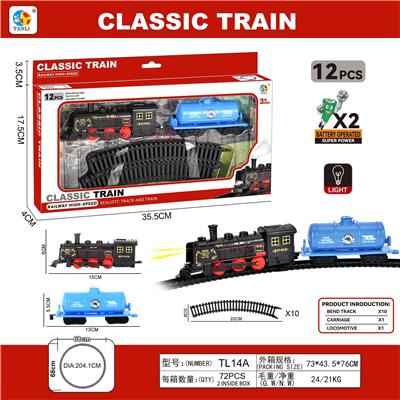 单节车厢古典轨道火车 - OBL984053