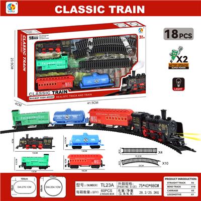 3节车厢古典轨道火车 - OBL984059