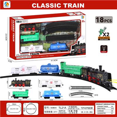 3节车厢古典轨道火车 - OBL984060