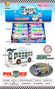 电动3D灯光巴士警车 - OBL984463
