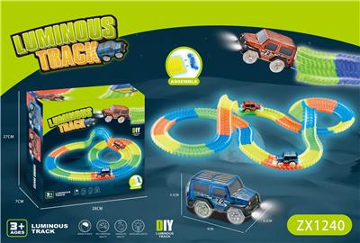 240PCS夜光轨道+1只灯光车 - OBL984981