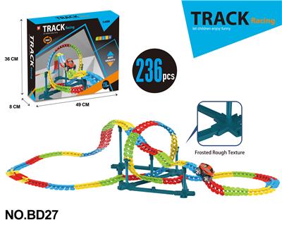 电动灯光百变立体轨道车（236PCS） - OBL986170