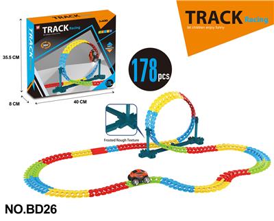 电动灯光百变立体轨道车（178PCS） - OBL986172