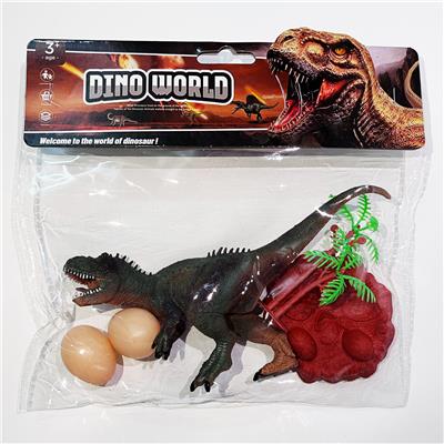 pvc恐龙套装异特龙单只恐龙一个蛋巢两颗蛋一棵树（12款可混装） - OBL986894