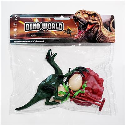 pvc恐龙套装镰刀龙单只恐龙一个蛋巢两颗蛋一棵树（12款可混装） - OBL986895