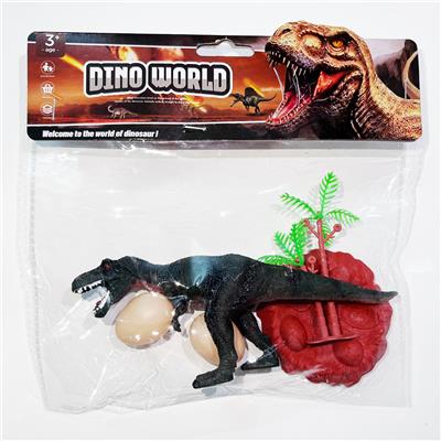 pvc恐龙套装霸王龙单只恐龙一个蛋巢两颗蛋一棵树（12款可混装） - OBL986899