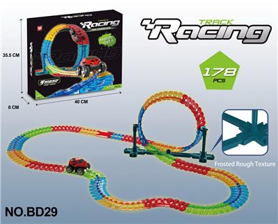 电动灯光百变立体夜光轨道车（178PCS) - OBL986948