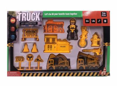 两只回力工程车带配件 - OBL987749