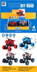 四驱双回力大轮摩托车 - OBL988571