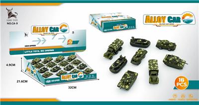 军事合金回力车16pcs - OBL991433