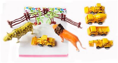 工程车配恐龙 - OBL991610