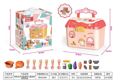 粉色出水功能厨房小屋 - OBL992733