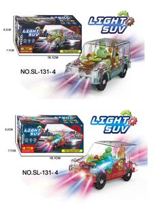 恐龙齿轮灯光越野车 - OBL993408
