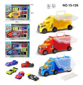 小手提车+AB车仔4只+1个弹射（3款混装） - OBL995368