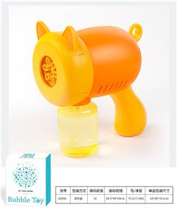 六孔大泡量小猪吹泡泡枪全自动加特林不漏水男女孩户外玩具（橙） - OBL996377