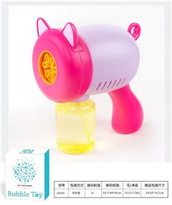六孔大泡量小猪吹泡泡枪全自动加特林不漏水男女孩户外玩具（粉） - OBL996378