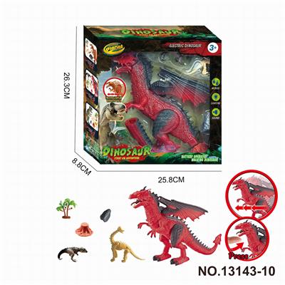 恐龙套装(仿真西方火龙电动、声音、灯光) - OBL998721