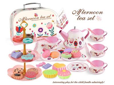 下午茶点心甜品粉红铁茶具礼品盒套装 - OBL999630