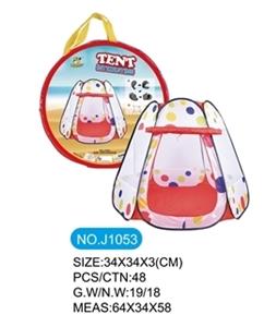 6片帐篷房顶圆点图案 - OBL999733