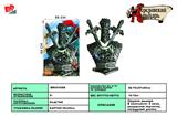 BB001088 - ANCIENT SILVER DOUBLE SWORD ARMOR WRIST GUARD.