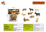 BB001916 - 8 WILD 1 LEAVES SOLID SOFT ADHESIVE ANIMAL SET.