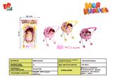BB002022 - 12 IC DOLL AND BABY SUNSHADE TROLLEY (WITH HANDBAG, MIRROR AND COMB) IN THREE COLORS
