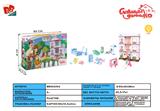 BB002104 - DIY VILLA WITH COLORFUL LIGHTS AND DOLL FURNITURE
