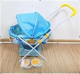 BB002198 - BABY SUN VISOR BASKET (IRON) EVA WHEEL (SMALL FISH CLOTH)