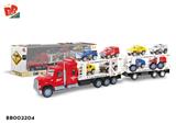 BB002204 - 2 INERTIA DOUBLE DECK TRACTORS (CARRYING 8 HUMMERS)