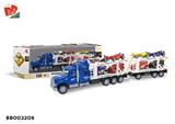 BB002206 - INERTIA DOUBLE DECK TRACTOR 2 SECTIONS (CARRYING 4 RACING CARS AND 4 F1)