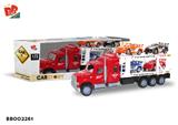 BB002261 - INERTIA DOUBLE DECK TRACTOR (CARRYING 4 RACING CARS)