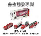 OBL10004519 - 单只装回力消防车（4款混装）