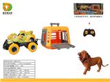 OBL10007085 - 森林猎手系列之1:43怪兽遥控车拖带狮子，不包电