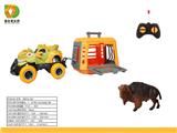 OBL10007091 - 森林猎手系列之1:43怪兽遥控车拖带牦牛，不包电