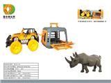 OBL10007145 - 森林猎手系列之中惯性车拖带犀牛