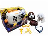 OBL10007513 - 宠物巴士笼/毛绒狗巴吉度犬/泰迪犬混装/医具套装