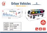 OBL10009297 - 电动万向3D灯光音乐巴士(不包电)