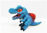 OBL10009342 - 仿真野生动物恐龙实心模型玩具侏罗纪复古儿童玩具亲子互动仿真牛角龙（带哨子）