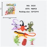 OBL10009363 - 仿真野生动物实心模型玩具儿童玩具亲子互动摆件蜥蜴（无功能）