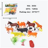 OBL10009369 - 仿真野生动物实心模型玩具儿童玩具亲子互动摆件动物（9）（无功能）