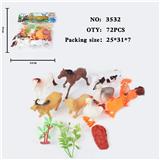 OBL10009370 - 仿真野生动物实心模型玩具儿童玩具亲子互动摆件动物（9）（无功能）