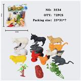 OBL10009372 - 仿真野生动物实心模型玩具儿童玩具亲子互动摆件动物（12）（无功能）