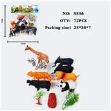 OBL10009374 - 仿真野生动物实心模型玩具儿童玩具亲子互动摆件动物（8）（无功能）