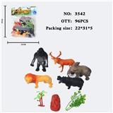 OBL10009380 - 仿真野生动物实心模型玩具儿童玩具亲子互动摆件动物（5）（无功能）