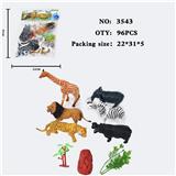 OBL10009381 - 仿真野生动物实心模型玩具儿童玩具亲子互动摆件动物（6）（无功能）