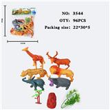 OBL10009382 - 仿真野生动物实心模型玩具儿童玩具亲子互动摆件动物（6）（无功能）