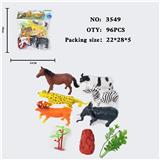 OBL10009387 - 仿真野生动物实心模型玩具儿童玩具亲子互动摆件动物（6）（无功能）